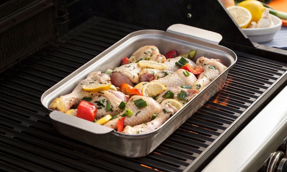 Fervor Grill Gas Grill Barbecue Roasting Dish